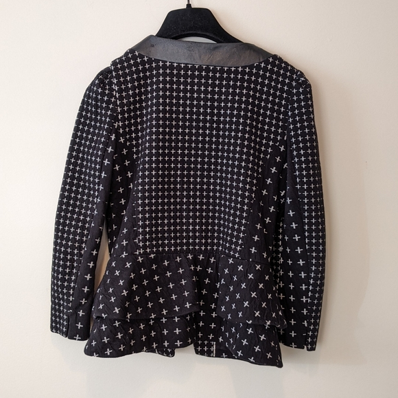 Anthropologie Cartonnier Black Cross Jacket - Picture 7 of 10